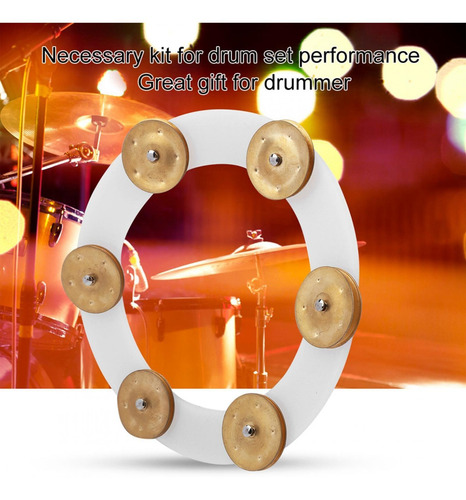 Imagen 9 de 10 de Drum Cymbals Hi Hat Pandereta Batería Acero Inoxidable