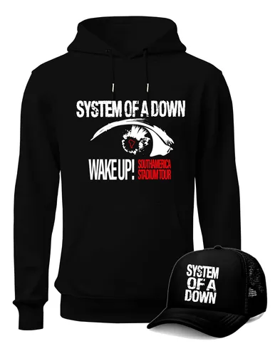 Buzo System Of A Down Saco Unisex Gira Wake Up! + Gorra