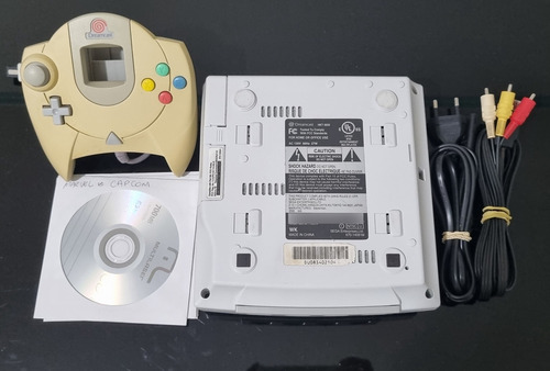 Console Sega Dreamcast Va1 Completo + 3 Jogos, Logo Vermelho. (Usado)