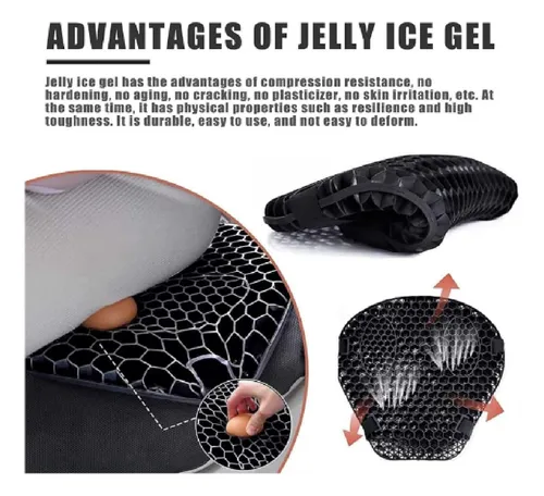 Almohadilla De Moto Universal Honeycomb 3d A Prueba De Golpe