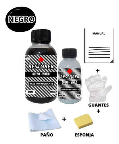 Kit Restaurador Tapizados Tableros Cuero/eco Cuero