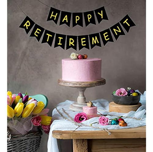 Kit De Decoración Para Fiesta De Jubilación Con Banner Y Rem