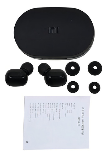 Fone De Ouvido In-ear Sem Fio Mi True Wireless Earbuds Basic Preto