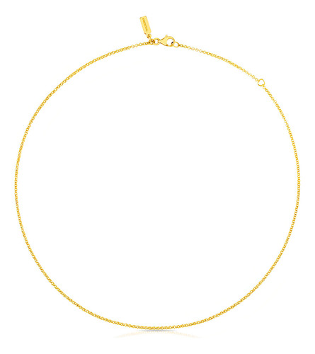 Gargantilla Tous Chain De Vermeil Color Dorado