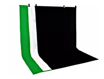 Comprar  3 Tecido 3x6 Branco\u002Fpreto\u002Fverde Fundo Infinito Estudio Foto