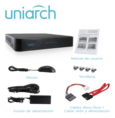 Nvr 4 Canales Poe, 40mbps, Ultra265, P2p (ezcloud), 1 Bahia