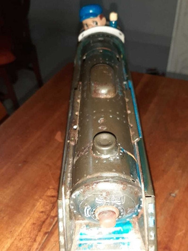 Imagen 2 de 4 de Locomotora Tren De Hojalata Antigua