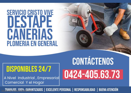 Servicio Destape De Cañerías 04244010877