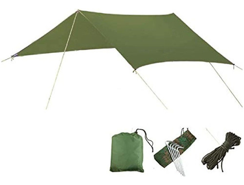 Lona De Camping Impermeablecolor Verde. Marca Triwonder