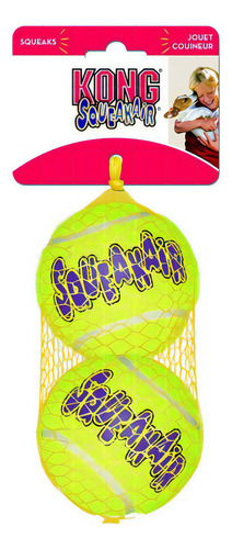2 Pzas Pelotas Tenis Squeakair Grandes Amarillo Perro Kong Color Amarillo