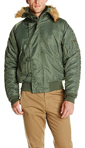 Alfa N-2b Short Cintura Parka (medium - Verde).