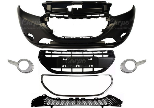 Paragolpe Delantero Peugeot 208 P/faro Auxiliar Kit 6 Piezas