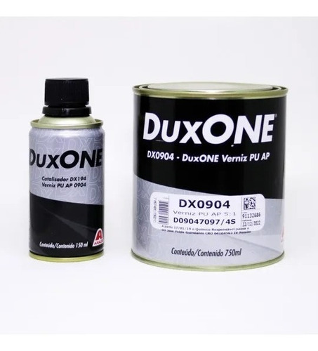 Dx0904 - Kit Verniz Pu Dx0904 750ml + Cat. Dx194 150ml