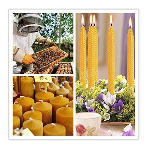 Molde Para Velas Cocaburra 30 Hojas De Cera De Abeja, Hojas