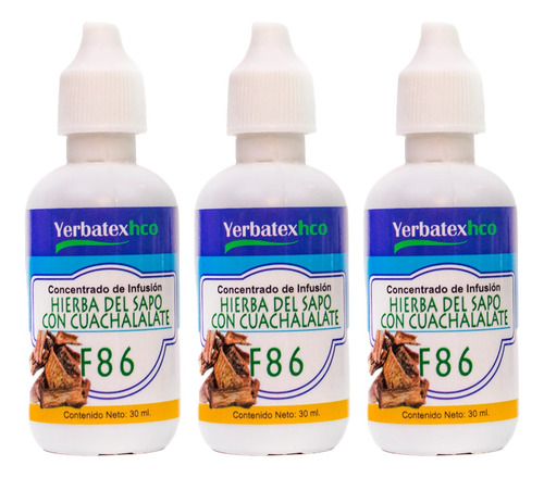 3 Té De Hierba Del Sapo Con Cuachalalate En Gotas 30ml