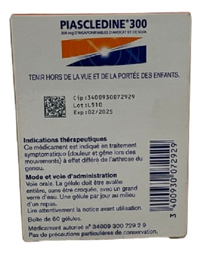 Plascledine 300mg - 60 Unid - Expanscience Lab