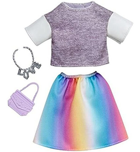 Barbie Fashions - Conjunto De Falda De Arco Iris Y Parte Su