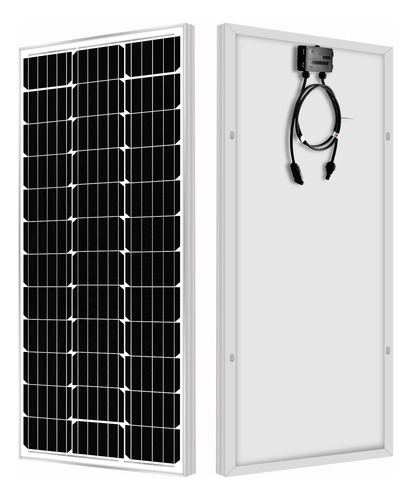 Werchtay Panel Solar De 100 W, 12 V/24 V, Monocristalino, Mo