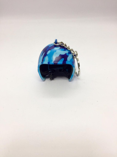 Llavero Casco Moto Camuflado Calidad Porta Llaves Mochila