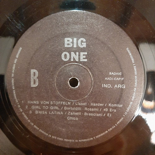 Vinilo Big One Zanetti Bresciani Fasseau Falcus Degraerve E1