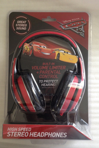 Fone Infantil Headphone Carros 3 Disney Original -p/ Entrega