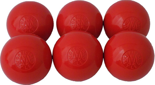 Mylec Clima Caliente Bolas De Hockey (6 Unidades) Color Rojo