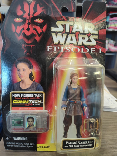 Hasbro Star Wars Padme Naberrie W/pod Race View Screen Actio