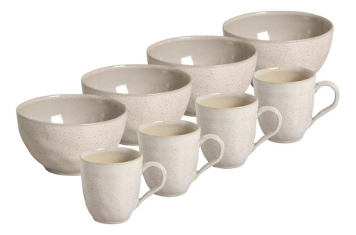 Conjunto 4 Bowls + 4 Canecas Bio Latte Porto Brasil