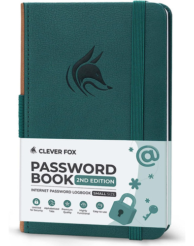 Clever Fox Password Book 2nd Edition Small - Pocket Password