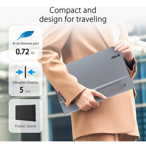 Asus Zenscreen Monitor Portátil Usb-c De 16 Oled (mq16ahe)-