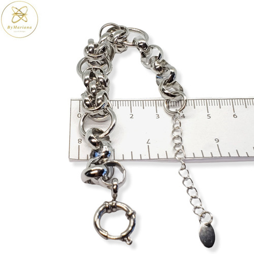 Imagen 4 de 5 de Pulsera Acero Bali Con Marinero