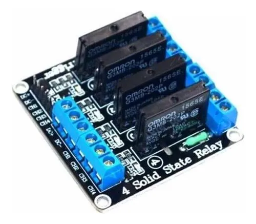 Modulo De Relee 5v 4 Canales Estado Sólido 2a Fuse Ssr 250v