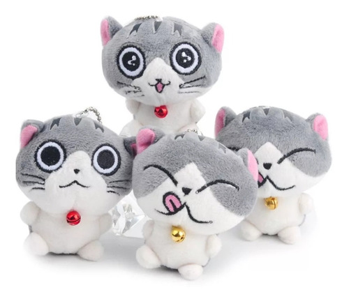 Pack Peluche Gatita Chi Llavero 2 Unidades 8 Centímetros