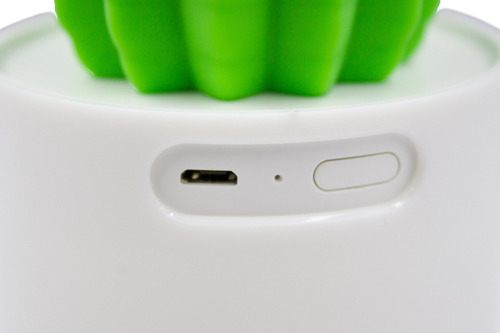 Humidificador Difusor Aromaterapia Diseño Cactus Hogar Color Blanco