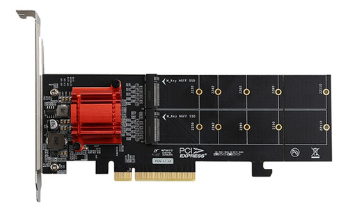 Tarjeta De Expansión De Disco Duro Pcie3.1 X8 A Doble M.2 Ch