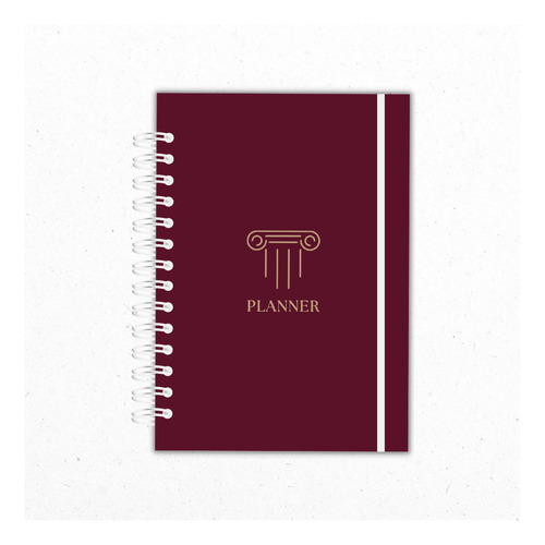 Planner Agenda Abogados/as Rojo 300 Páginas No Fechado