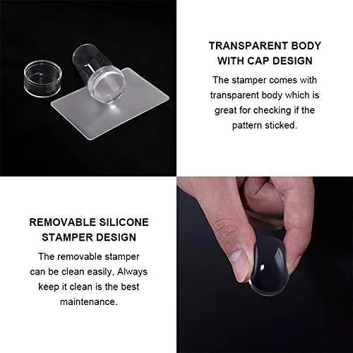 Kit De Placa De Sellos Para Uñas,estampador Y Raspador*12pcs