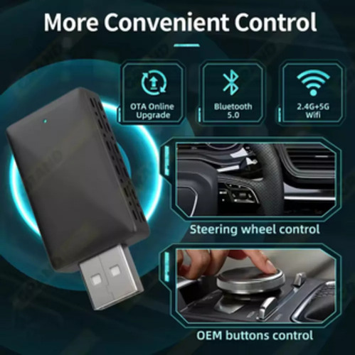 Interface Inalambrica Para Carplay Y Android Auto 2en1