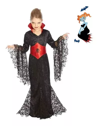 Fantasia Halloween Vestido Vampirinha Infantil Drakimina