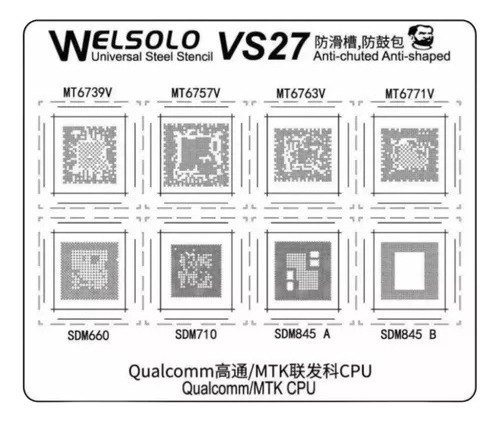 Stencil Para Qc/mtk Cpu Mt6739v/mt6757v Welsolo Vs Mechanic