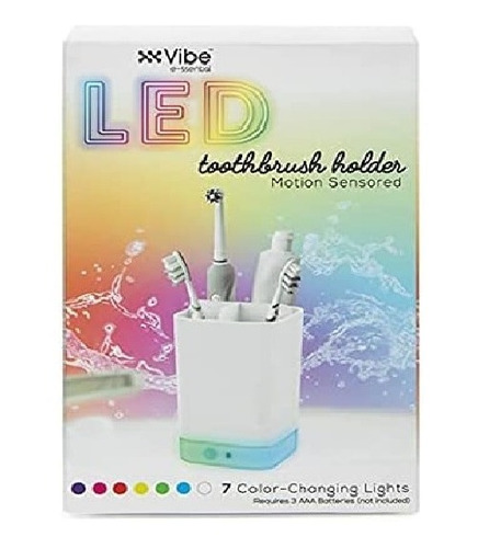 Porta Cepillo Con Luz Led | Recargable
