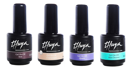 Thuya Kit  X 4  Esmaltes Gel Semipermanentes Set Manicuria