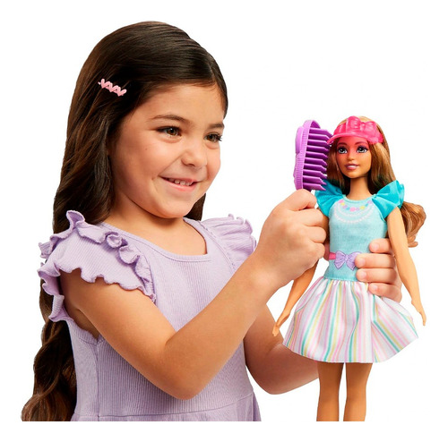 Muñeca My First Barbie Vestido Turquesa - Mattel