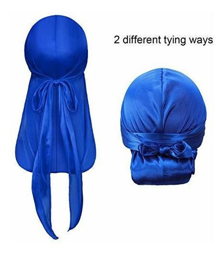 Gorras Satinior Durag De Seda Satinada Para Niños Con Correa