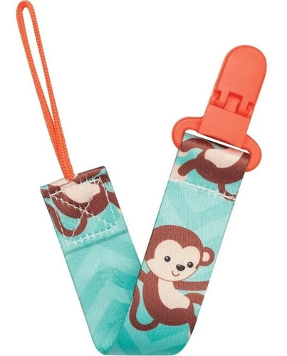 Prendedor De Chupeta Buba Animal Fun - Macaco - 12048