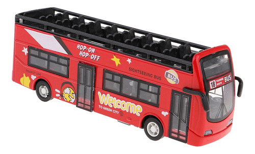 - 1:32 Modelo Autobús De Pisos Bus Turístico Juguete De