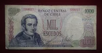 Comprar Billete 1000 Escudos Chile 1967 Pick 146 A.2 Quijada Orrego 