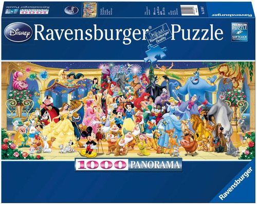 Rompecabezas Puzzle Ravensburger Mundo Disney Panorama 1000