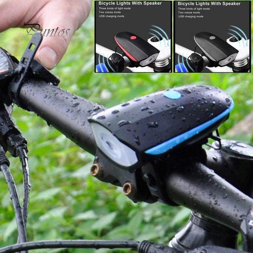 Linterna Bocina Bicicleta Recargable