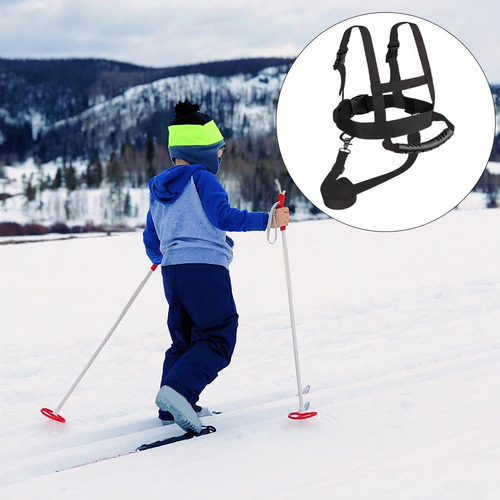 Niños Esquí Arnés Para El Hombro Cintura 20-80cm Negro